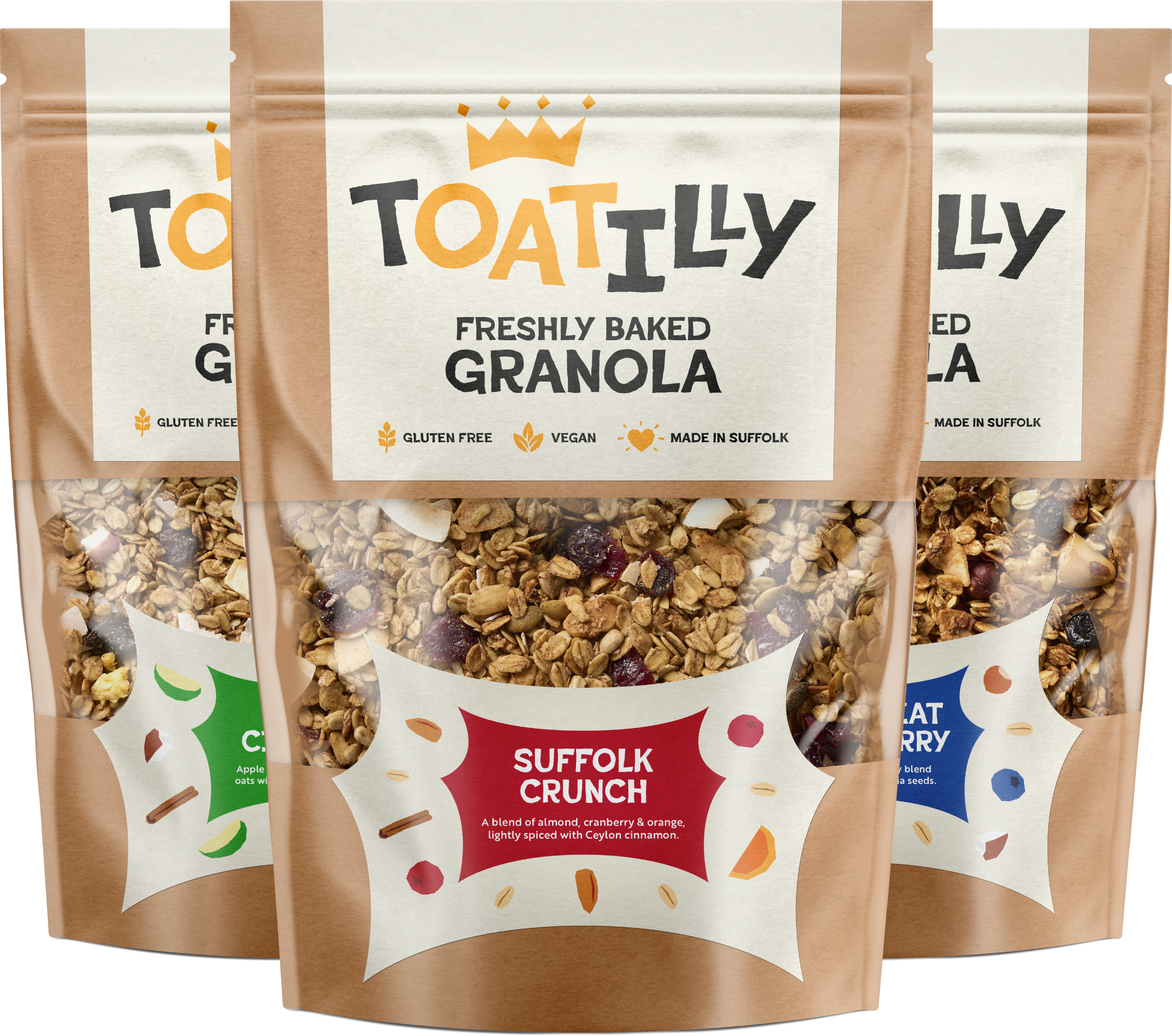 Freshly Baked Granola, Porridge & Muesli Blends - Toatilly