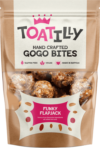 funky flapjack gogo bites in a pouch