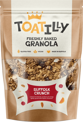 suffolk crunch granola in a pouch