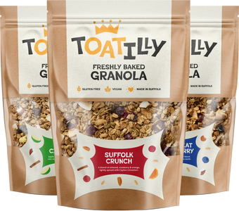 3 packs of freshly baked granola